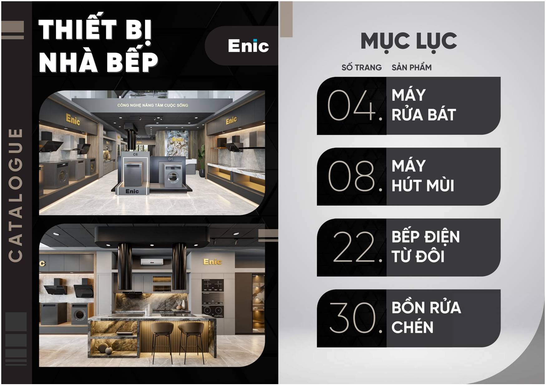 Bảng giá và Catalogue Thiết bị nhà bếp ENIC tại Bình Dương /Page 1